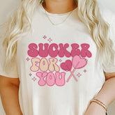 Sandjest Valentine Tee Shirt Sucker for You Gift for Wife Girlfriend